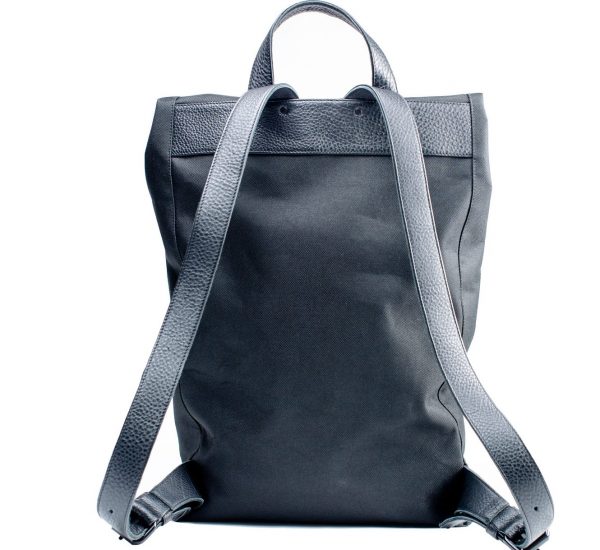 Large canvas & leather backpack by June9