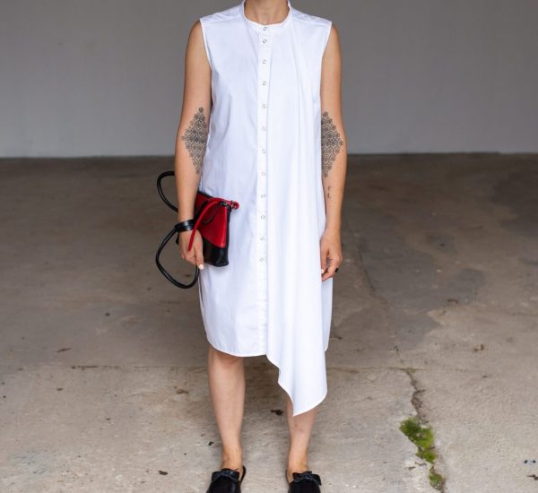 White asymmetric dress by June9Concept