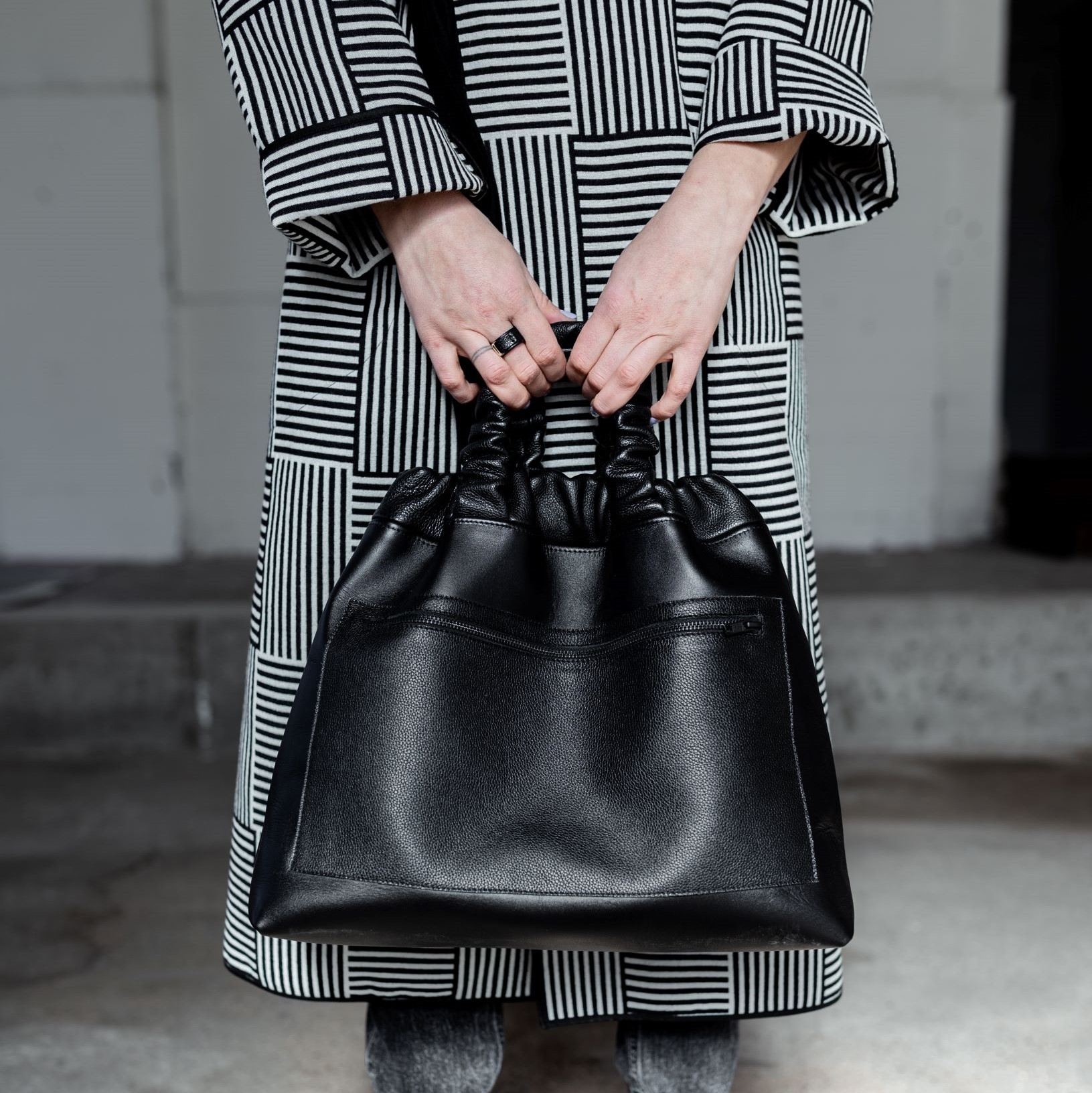 Cow leather handbag "Tijja" by June9Concept