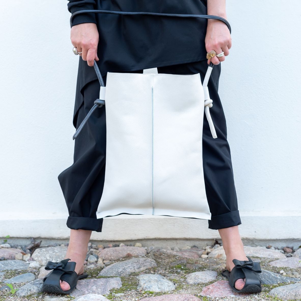 Leather tote bag “SNORRE” By June9Concept